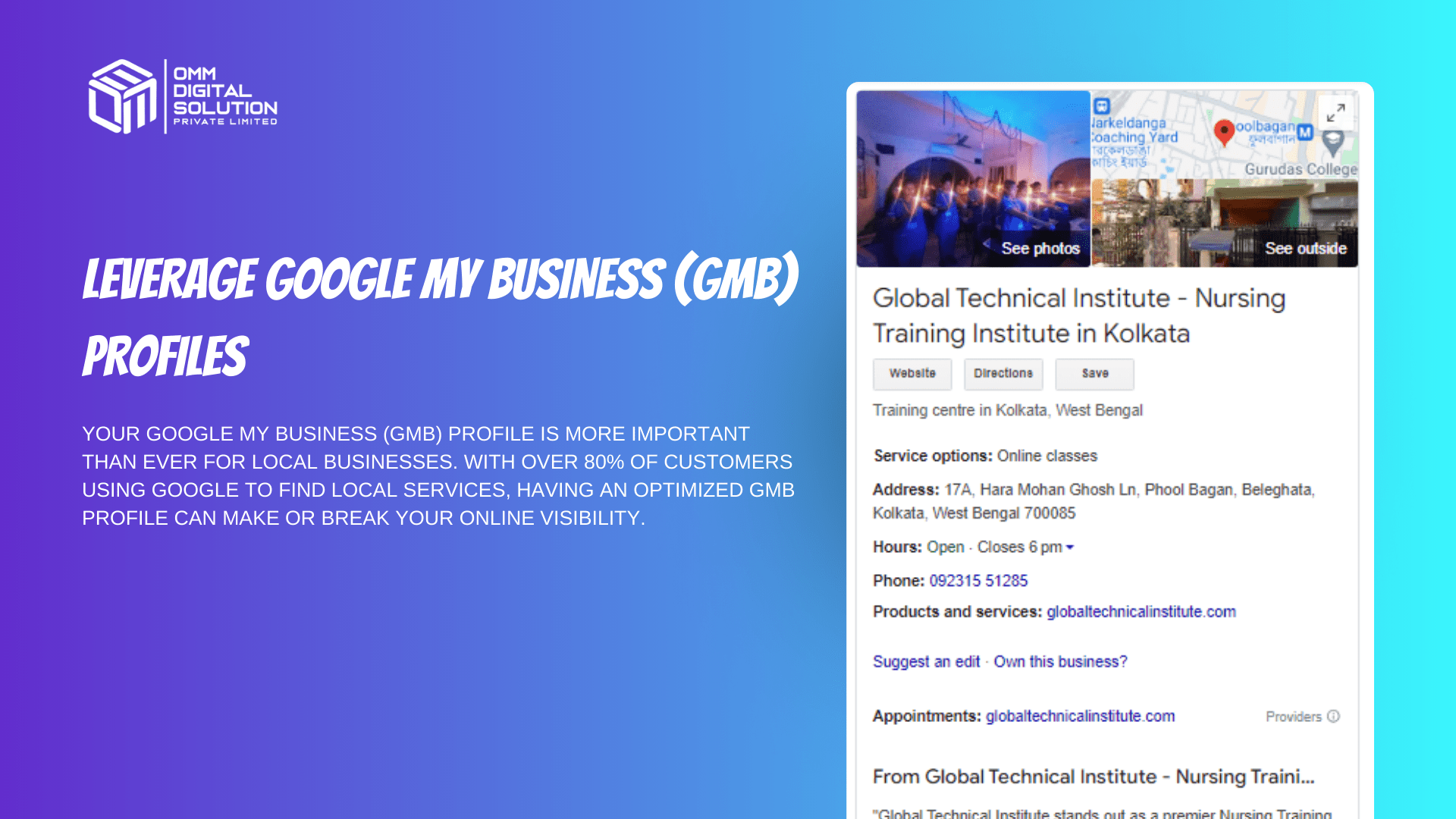 Leverage Google My Business (GMB) Profiles