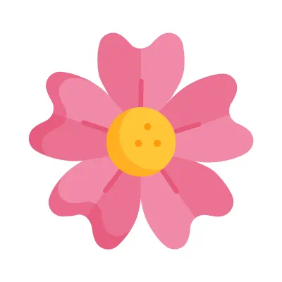 wired flat 1704 flower doodle hover pinch