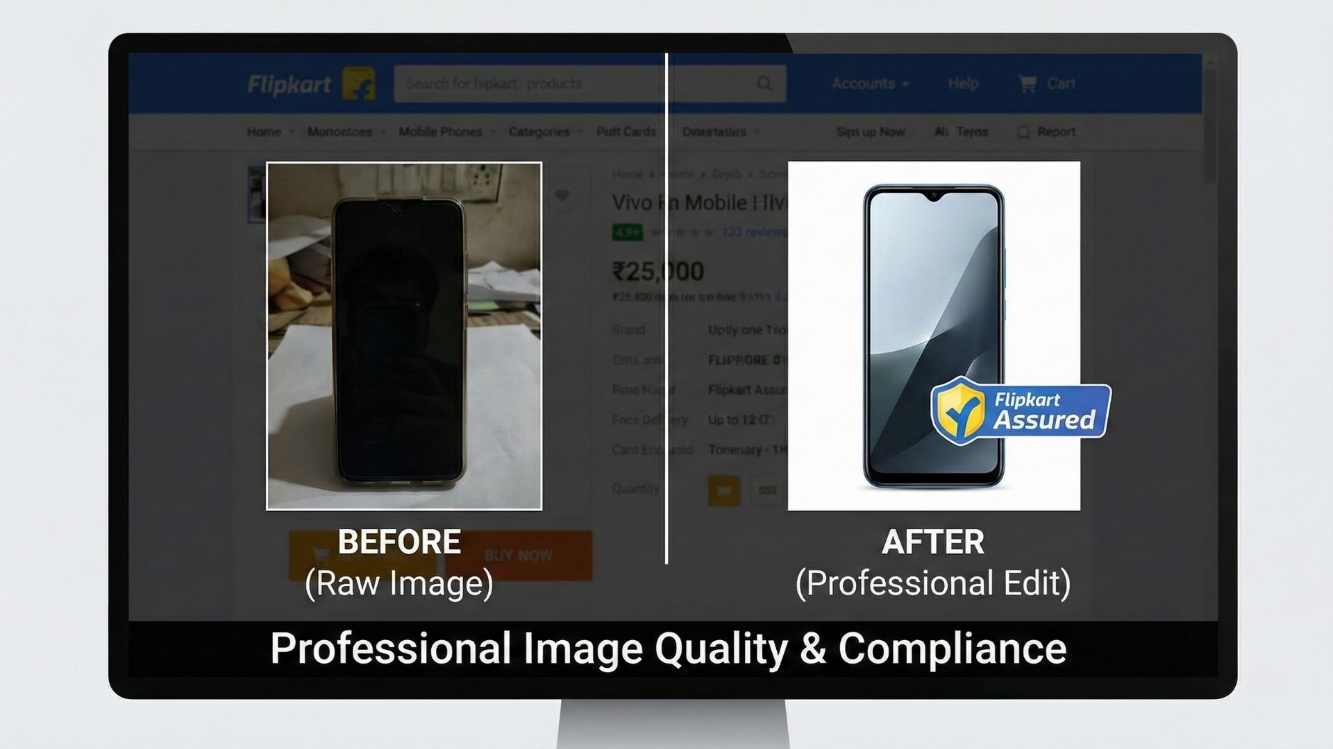 flipkart listing professional image quality compliance